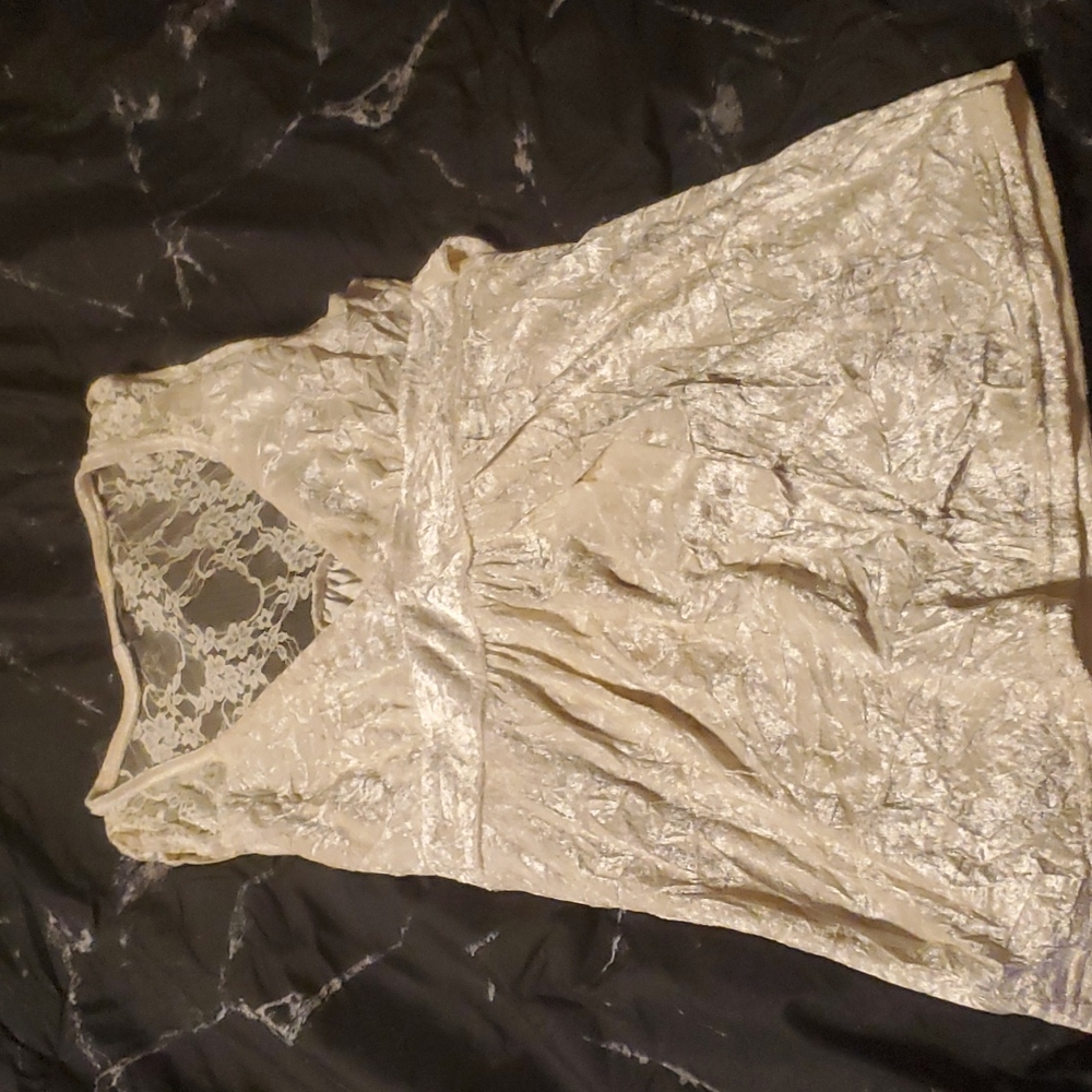 Cream lace shirt